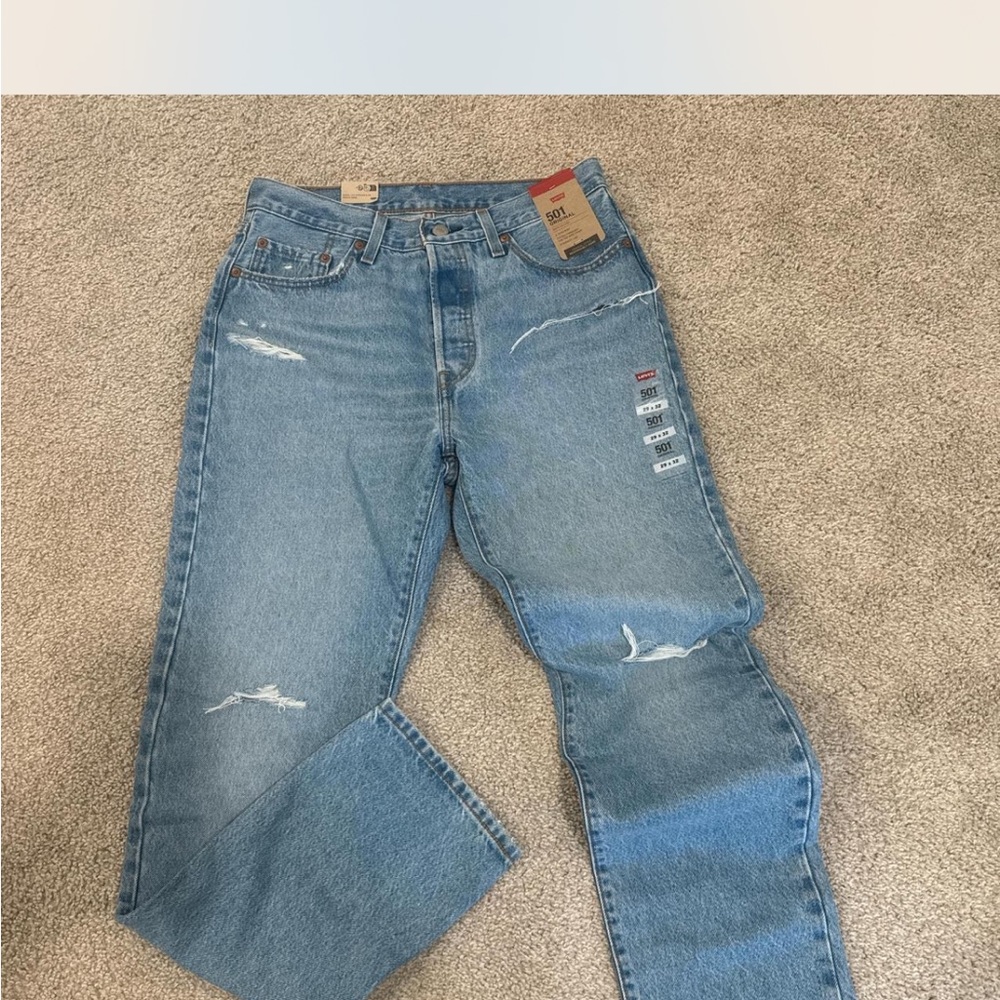 Levi's Women's Blue Distressed Jeans